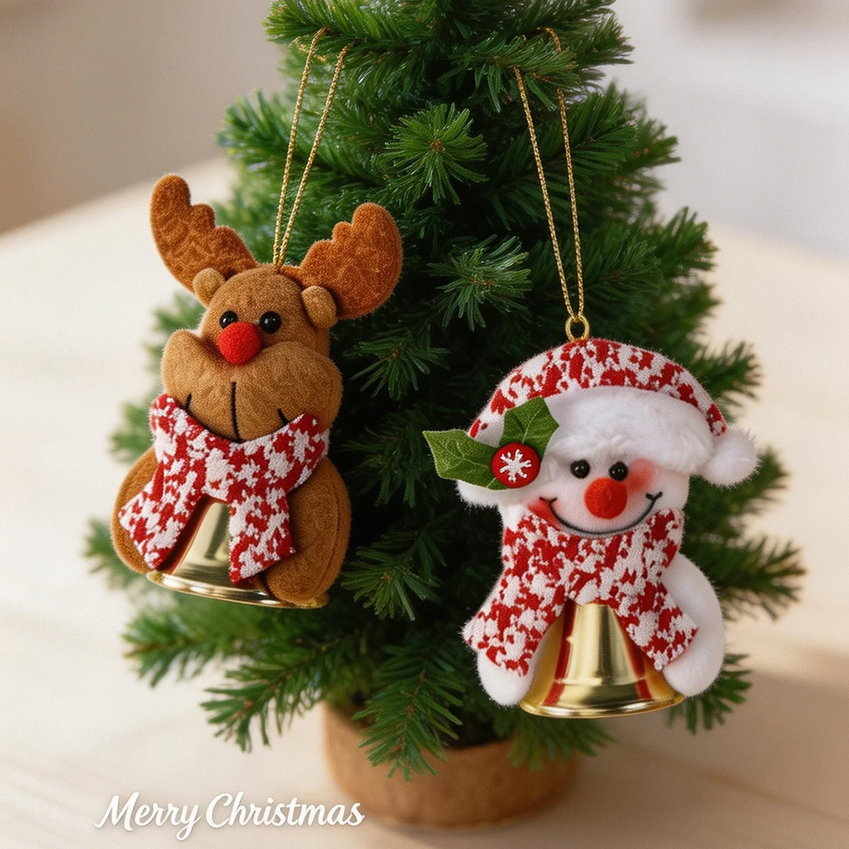 Christmas Ornament Felt Reindeer Ready To Hang