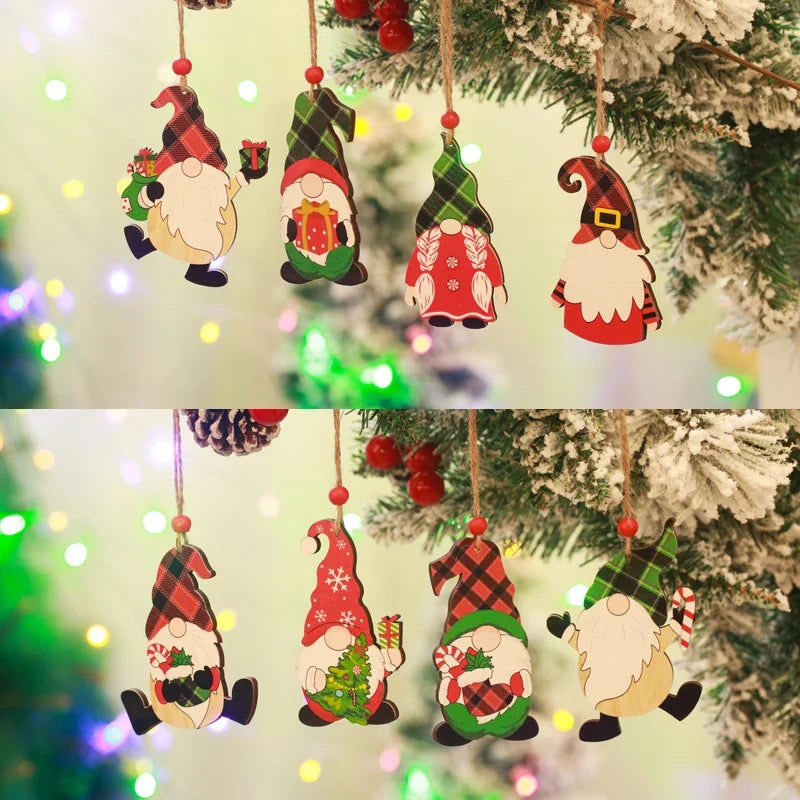 Christmas Ornament Handcrafted Wooden Gnome