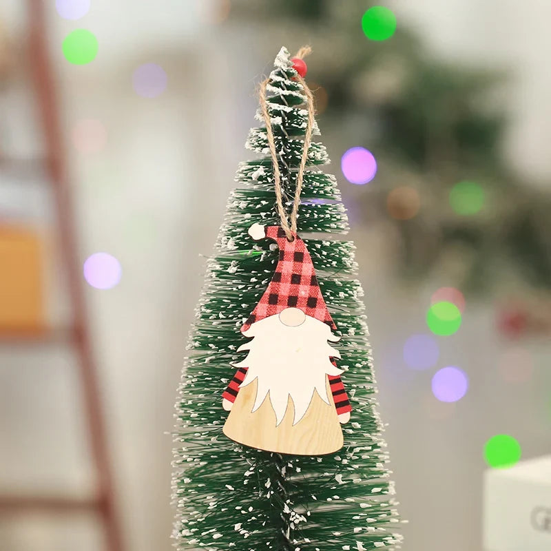Christmas Ornament Handcrafted Wooden Gnome