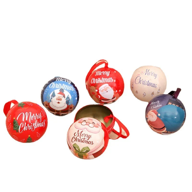 Christmas Ornament Santa & Reindeer Durable Ribbon Hanger