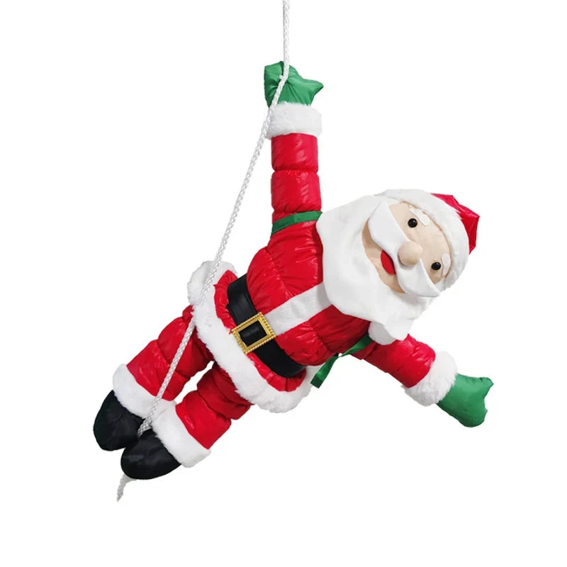 Christmas Ornament Santa & Reindeer Sturdy Hanging Loop