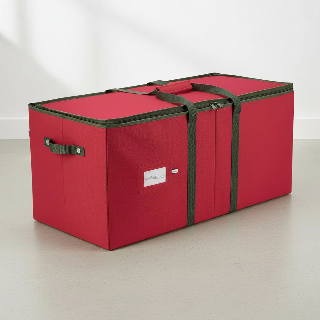 Christmas Ornament Storage Box Divided Cells & Removable Dividers