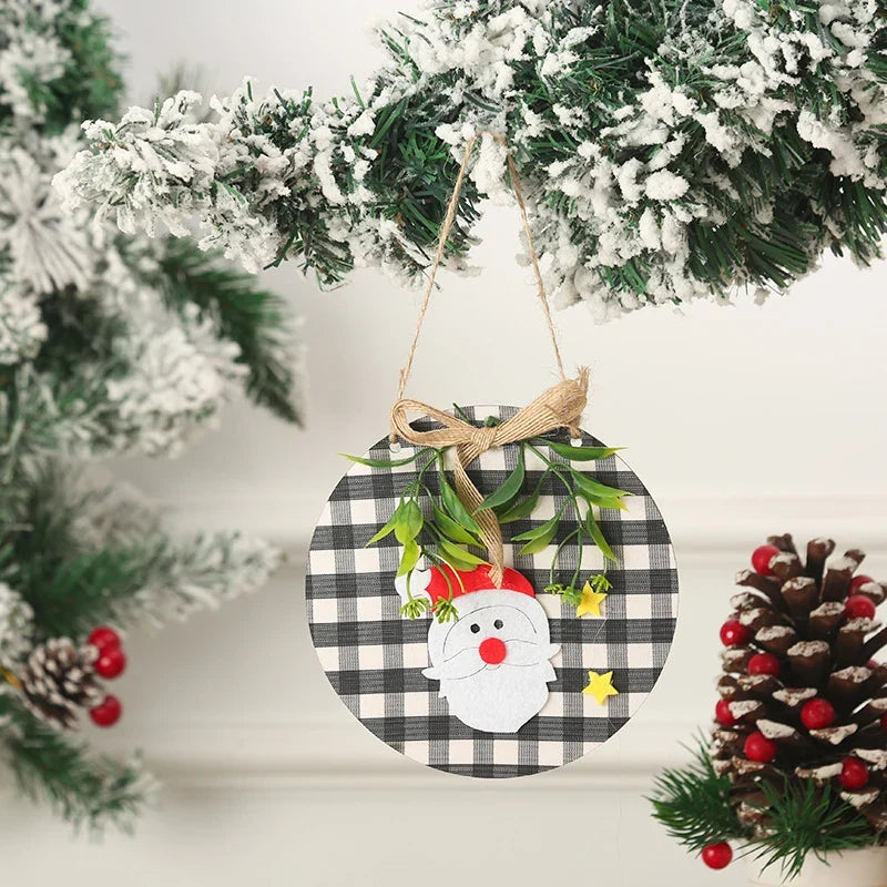 Christmas Snowman Ornament Felt & Cardboard Easy Hang