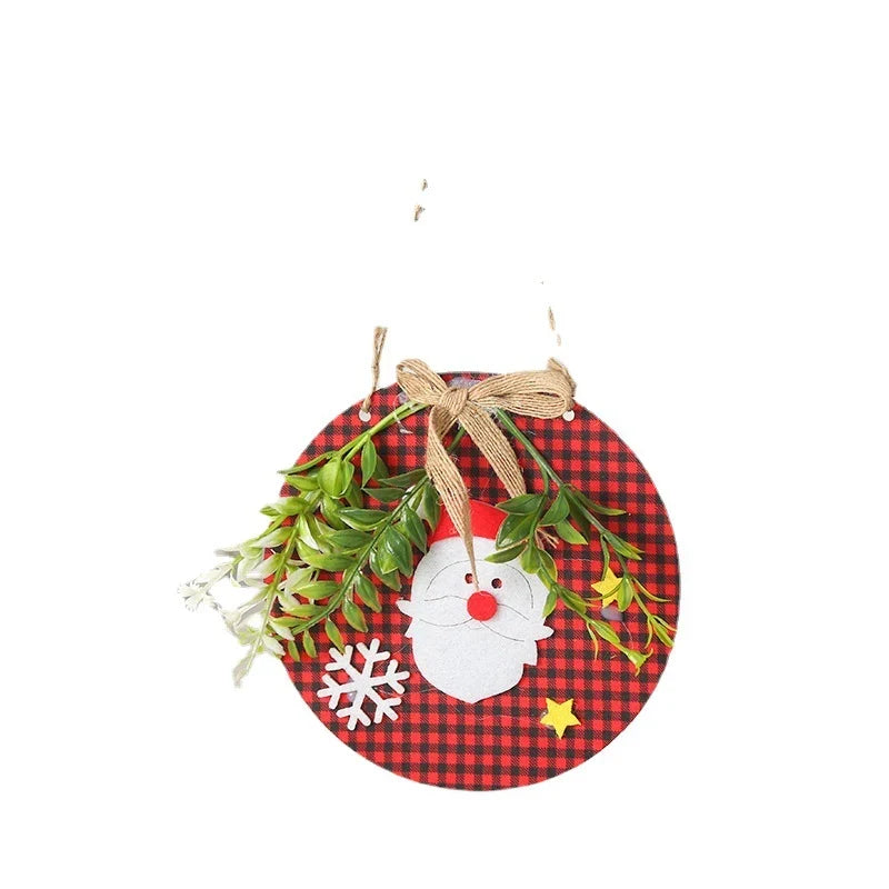 Christmas Snowman Ornament Felt & Cardboard Easy Hang