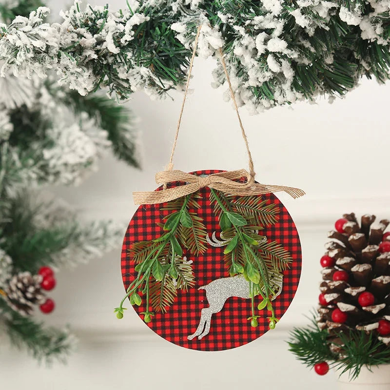 Christmas Snowman Ornament Felt & Cardboard Easy Hang