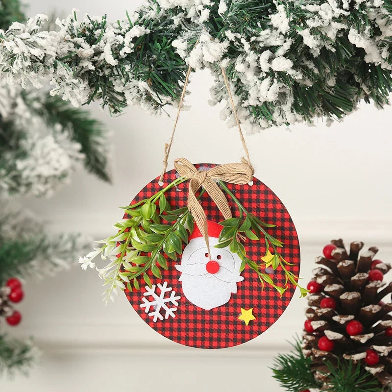 Christmas Snowman Ornament Felt & Cardboard Easy Hang