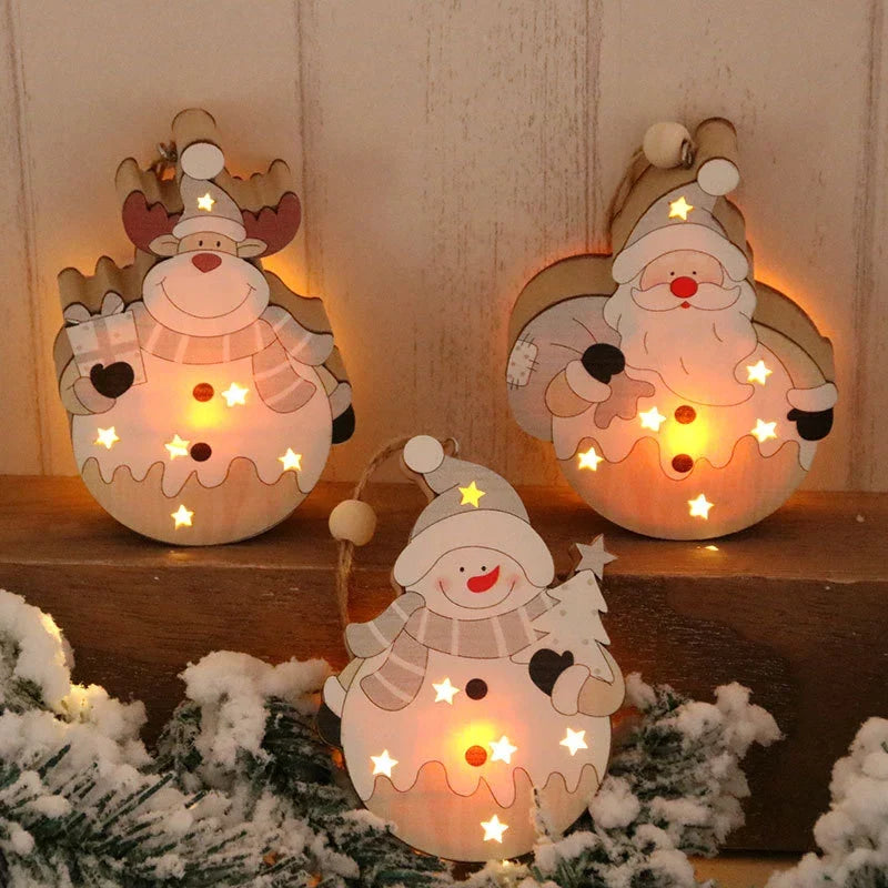 Christmas Tabletop Figurine LED Light-Up & Battery Operated