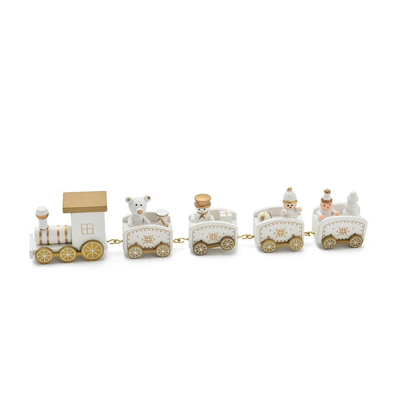 Christmas Train Wooden Tabletop Set of Figures
