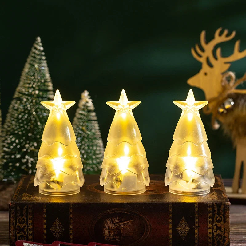 Christmas Tree Candle Holder Tealight Compatible & Sparkling Accents