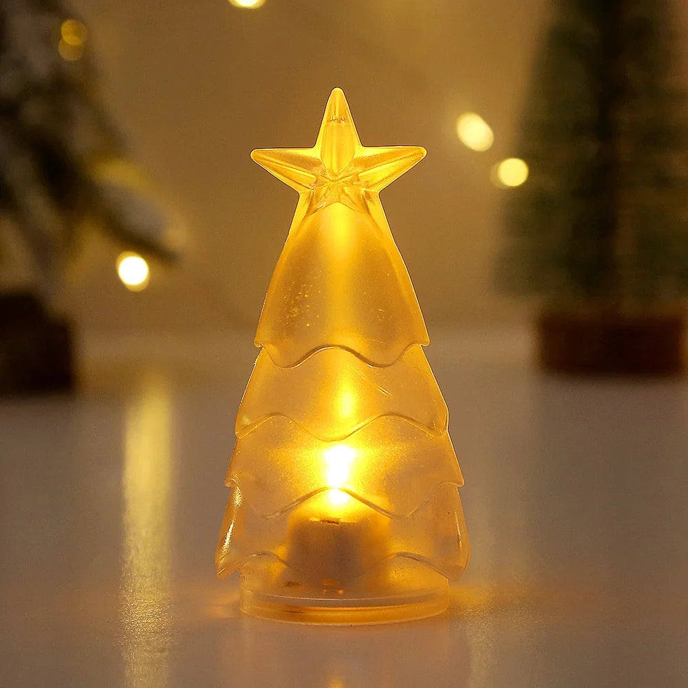 Christmas Tree Candle Holder Tealight Compatible & Sparkling Accents