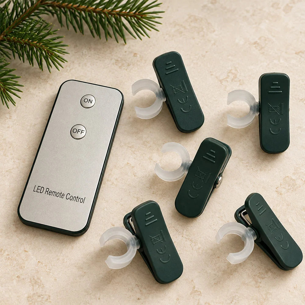Christmas Tree Candle Lights Wireless Remote Control Set of 20