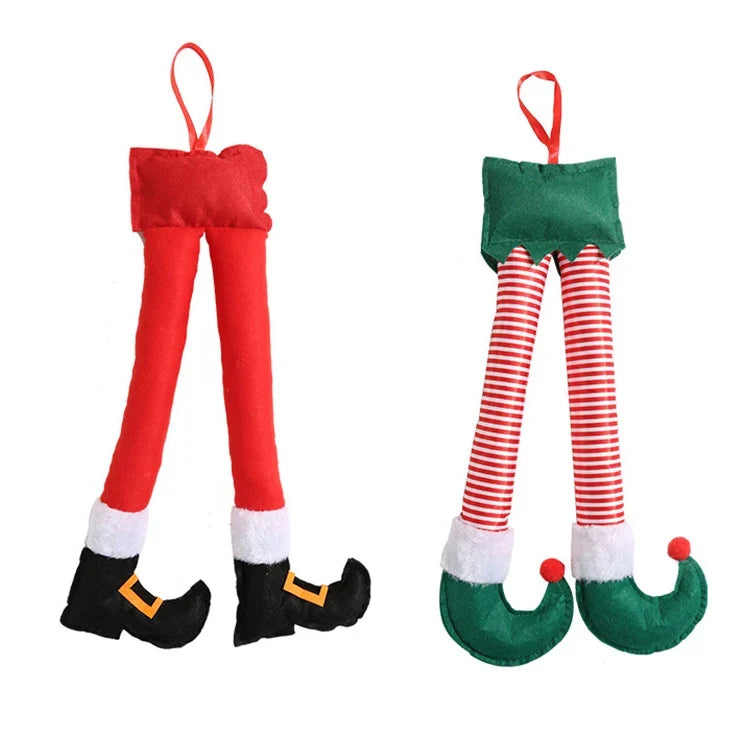 Christmas Tree Decoration Hanging Elf Shoes Durable Fabric