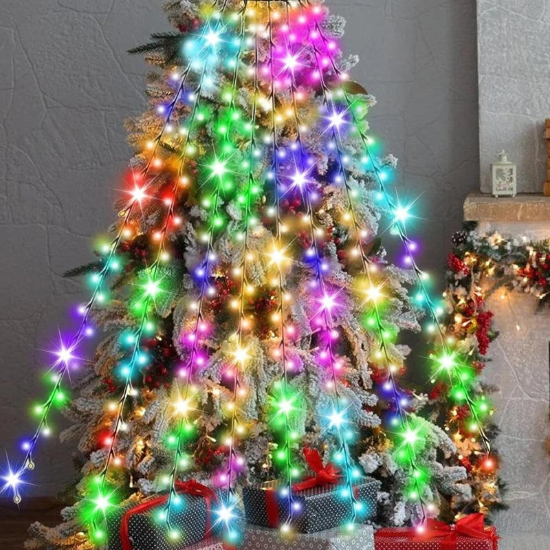Christmas Tree Lights Cascading LED With Remote Control
