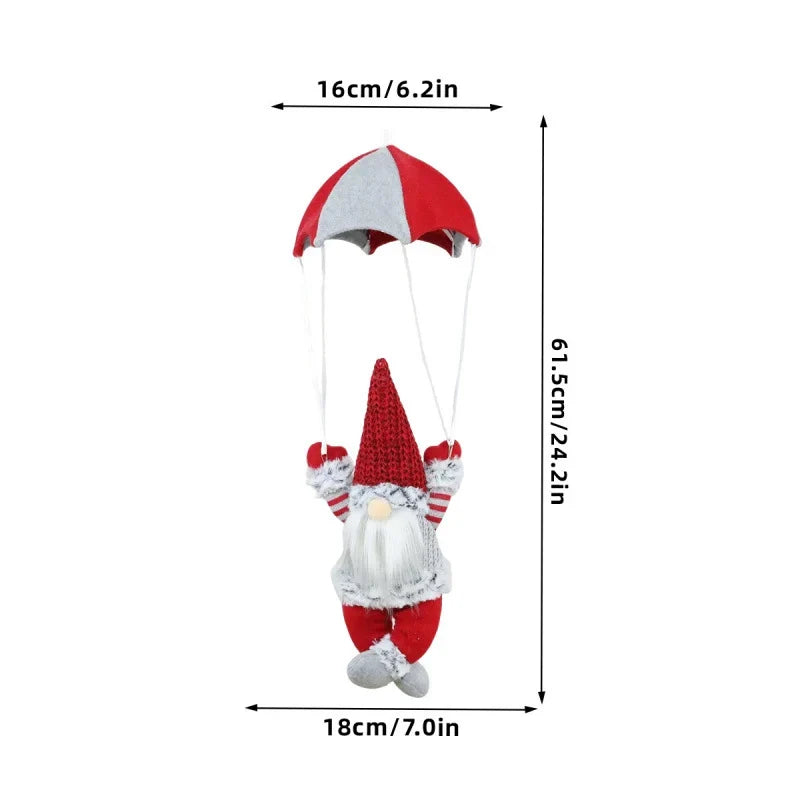 Christmas Tree Ornament Durable Fabric Parachute Santa