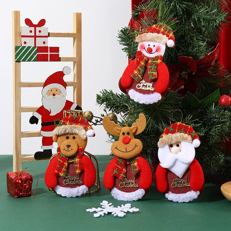 Christmas Tree Ornament Felt Reindeer & Hanging Rope