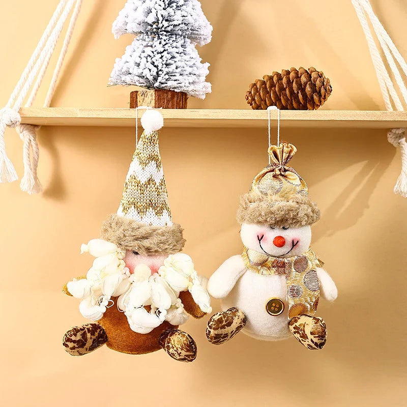 Christmas Tree Ornament Soft Fabric Snowman Hanger