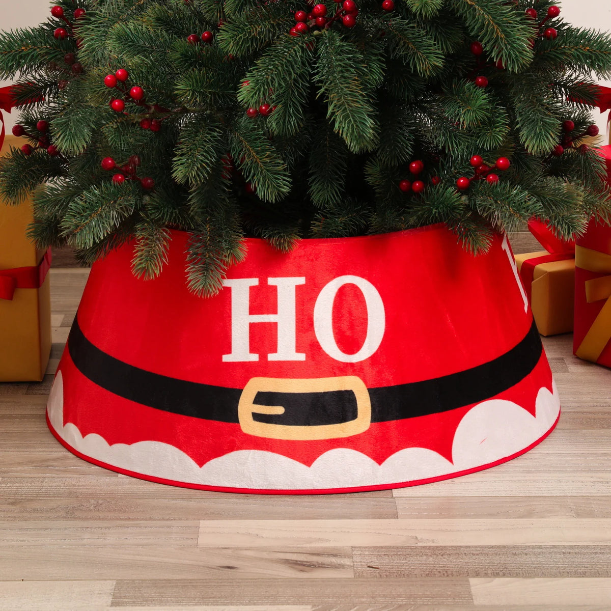 Christmas Tree Skirt Sequin Design Spot Clean Care