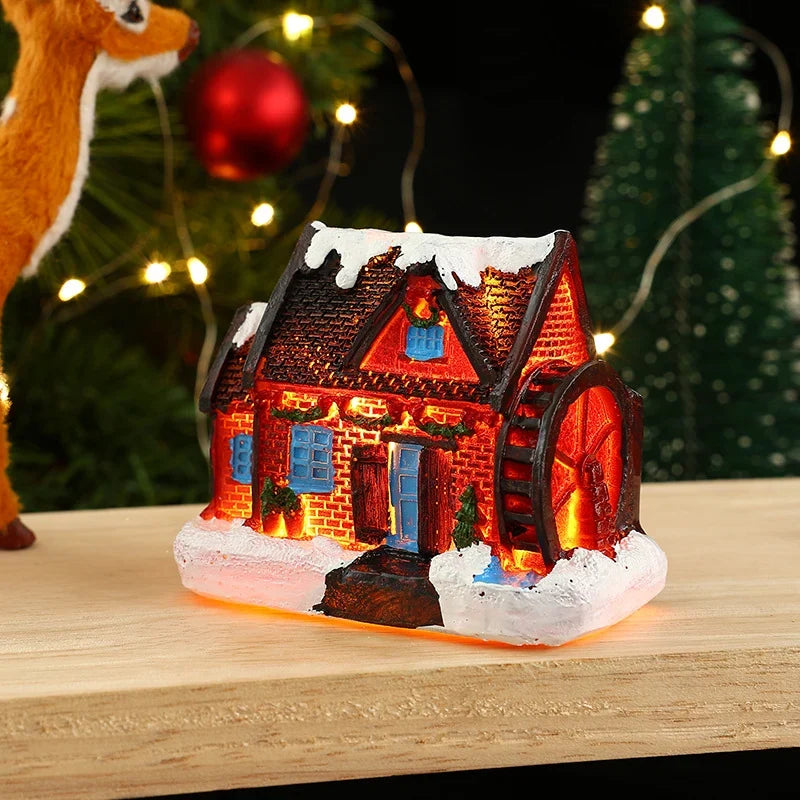 Christmas Village House Warm LED Lighting