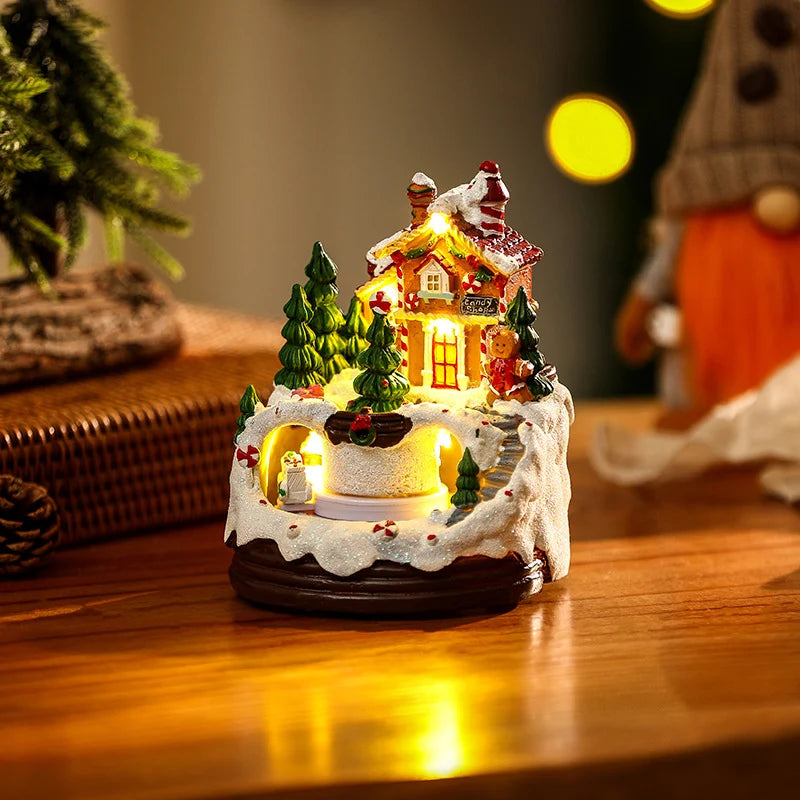 Christmas Village Polyresin LED-Lit Tabletop
