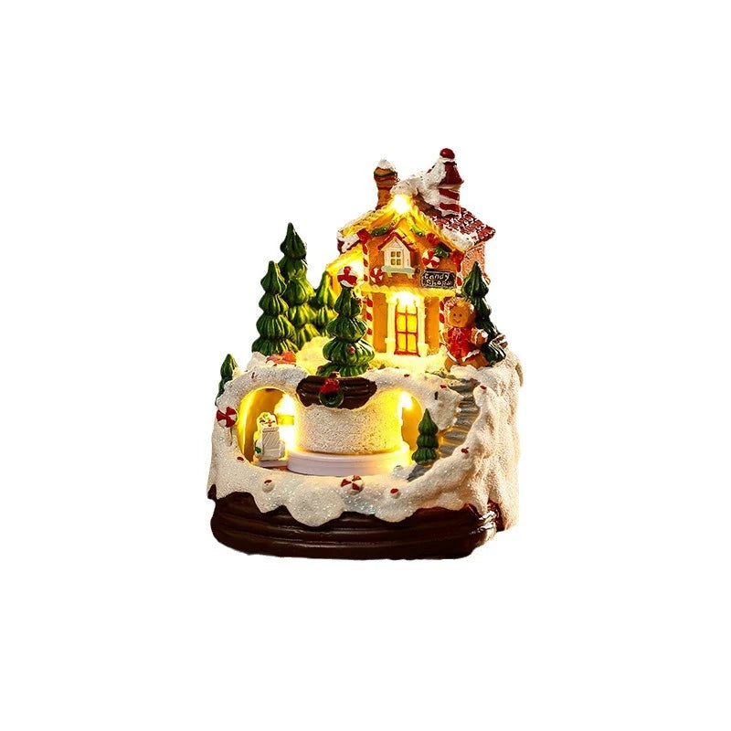 Christmas Village Polyresin LED-Lit Tabletop