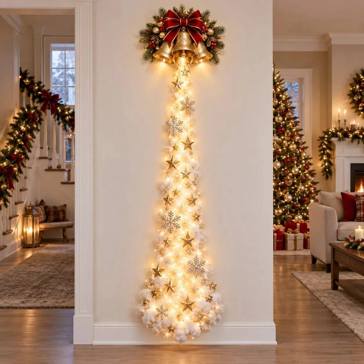 Christmas Wall Decor Illuminated Light Trail 5 Designs