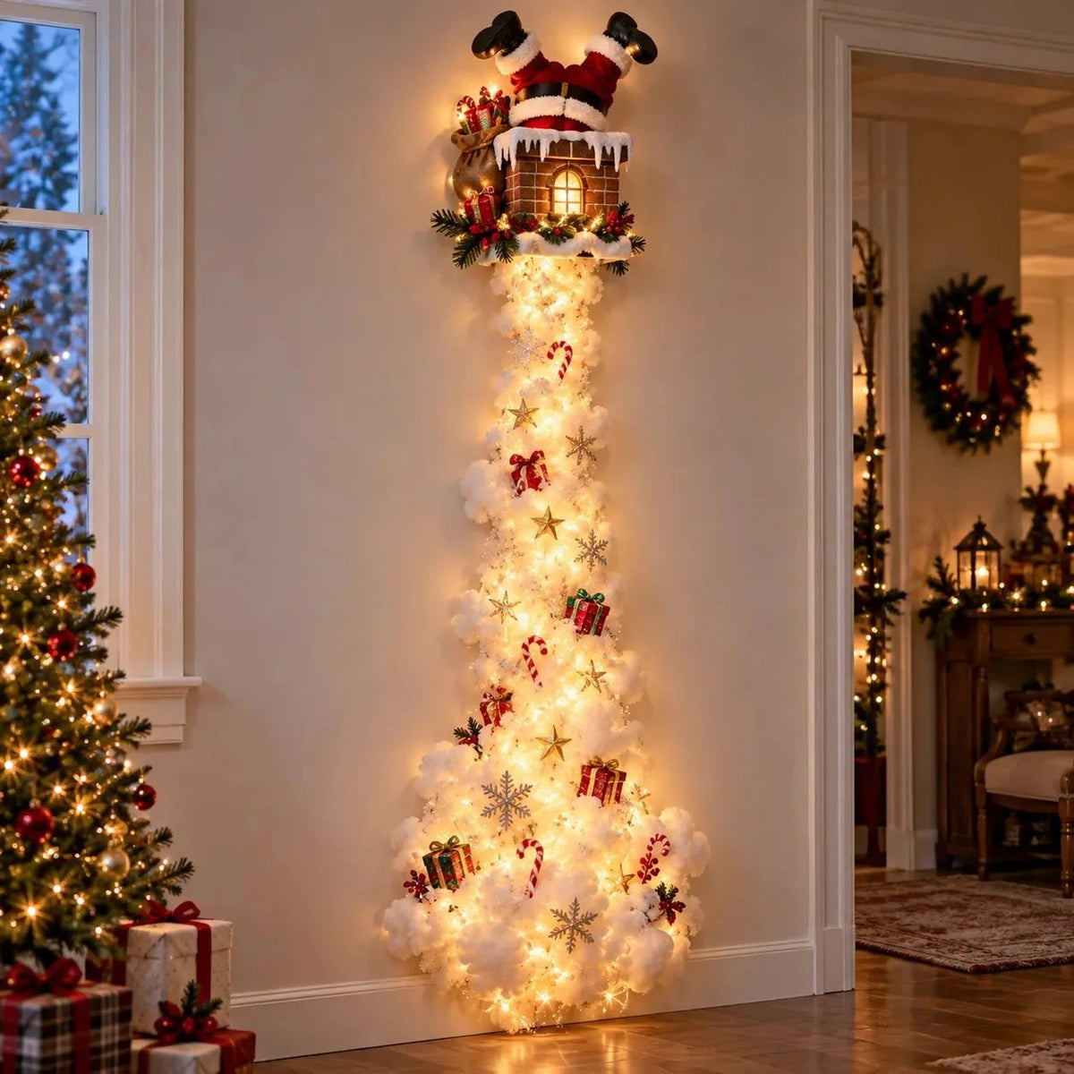 Christmas Wall Decor Illuminated Light Trail 5 Designs