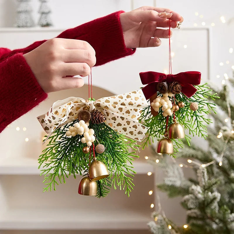 Christmas Wreath Artificial Pine Cones & Berries Weather-Resistant