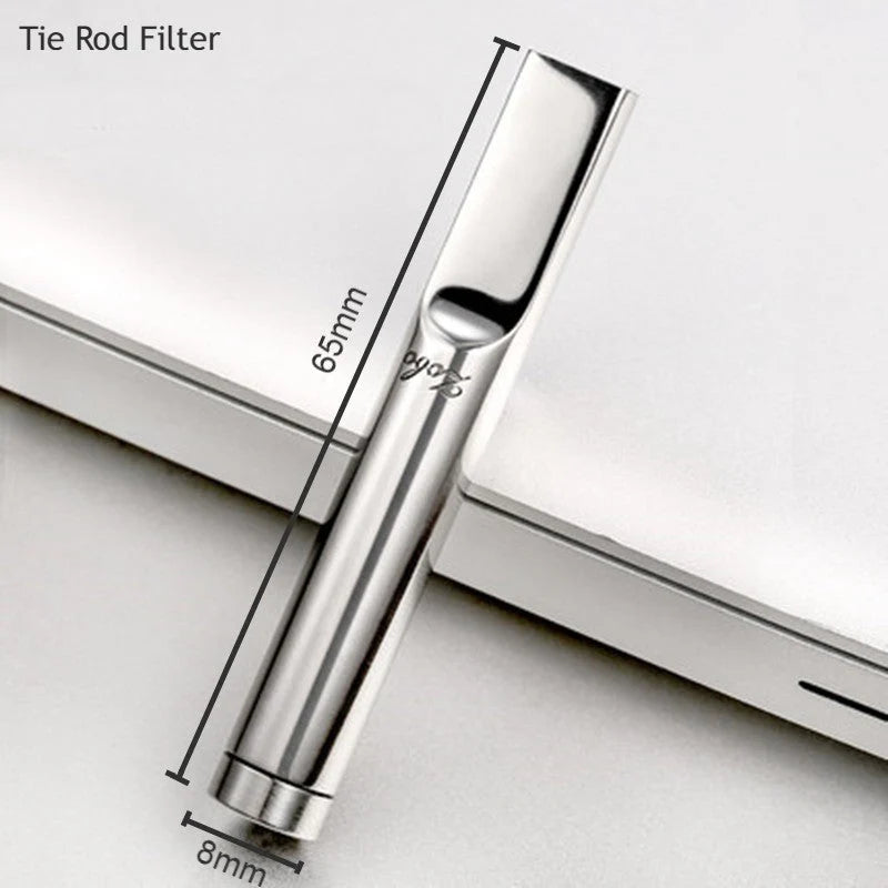 Cigarette Filter Holder Stainless Steel Detachable Reusable