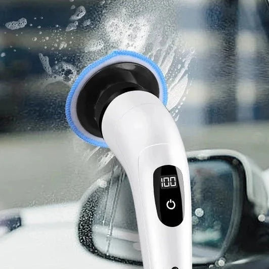 Cleaning Brush Cordless Rotating Telescopic Handle 7 Heads