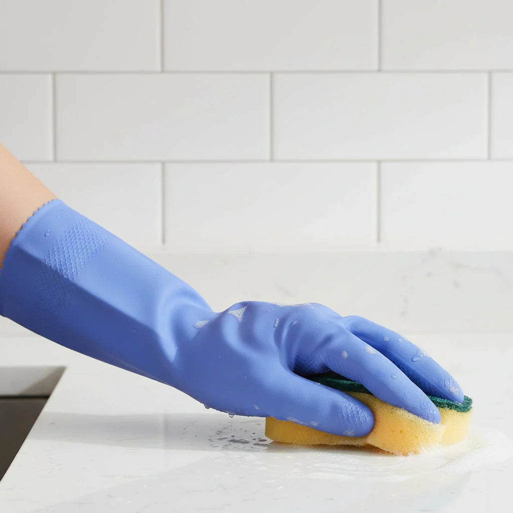 Cleaning & Garden Gloves Textured Non-Slip Palm Extended Cuff