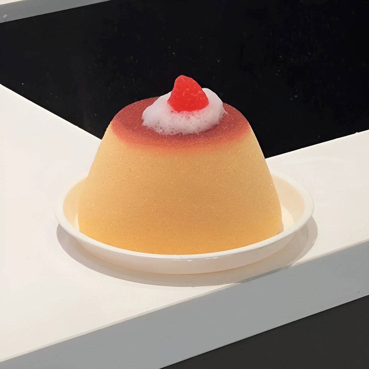 Cleaning Sponge Non-Scratch Reusable Strawberry Pudding Design