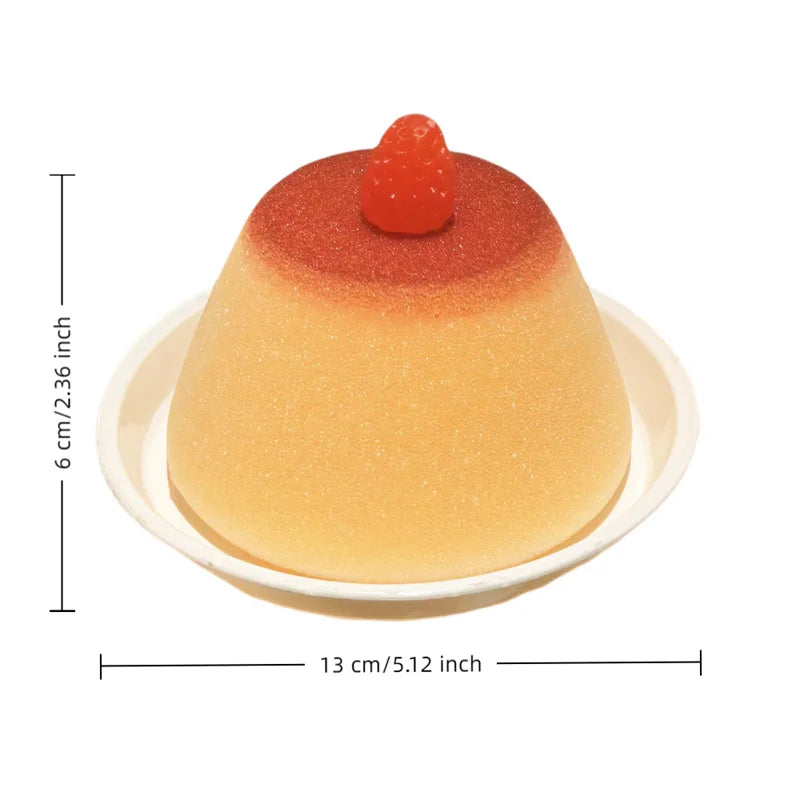 Cleaning Sponge Non-Scratch Reusable Strawberry Pudding Design