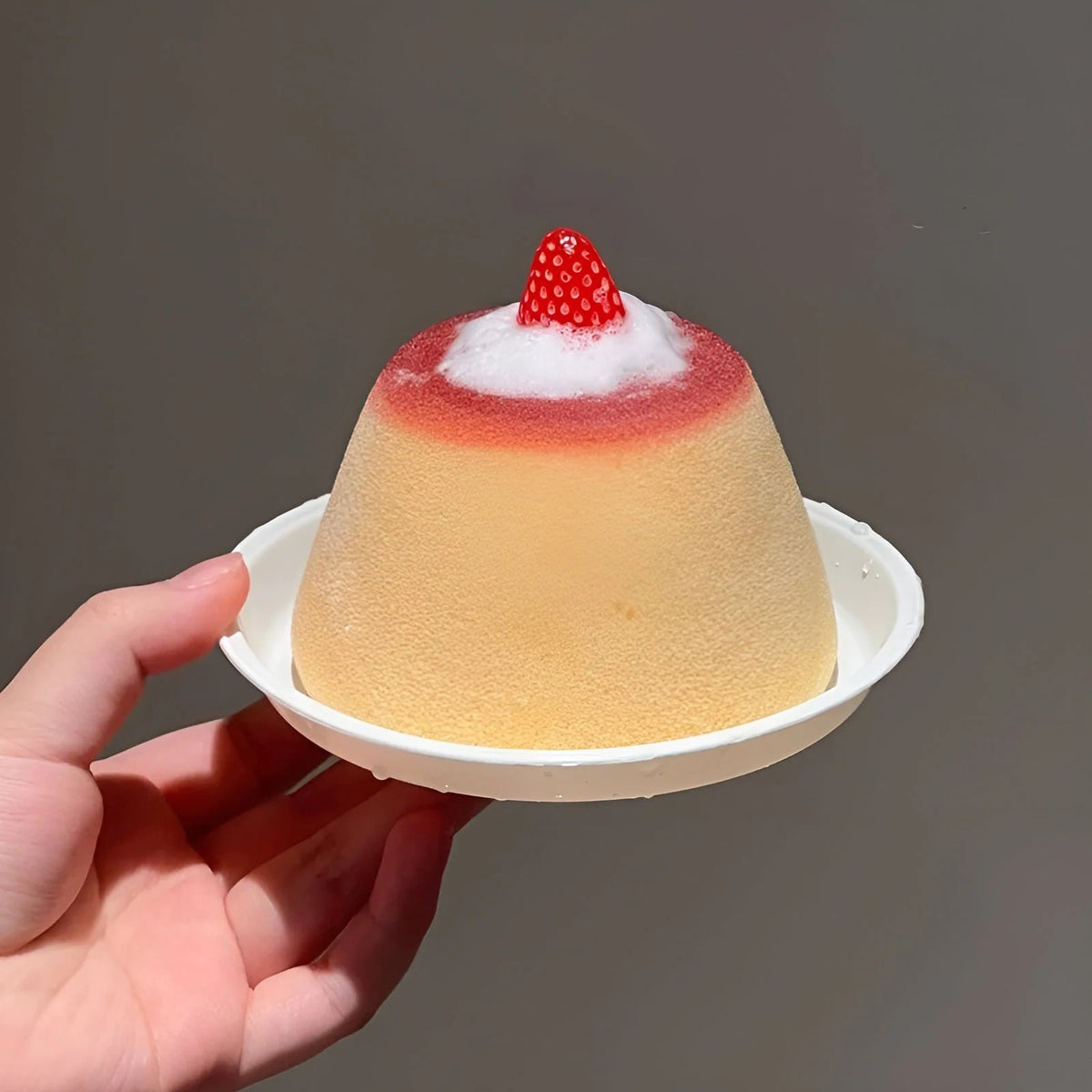 Cleaning Sponge Non-Scratch Reusable Strawberry Pudding Design