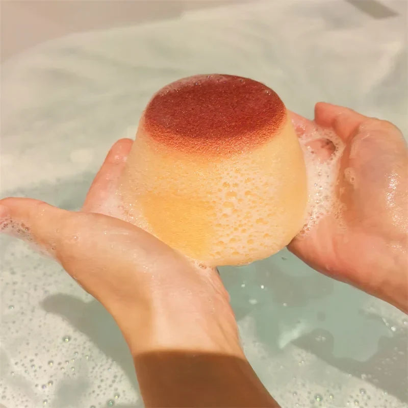 Cleaning Sponge Non-Scratch Reusable Strawberry Pudding Design