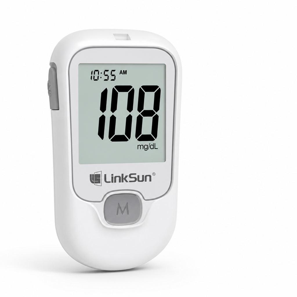 Clear LCD 500-Reading Blood Glucose Meter