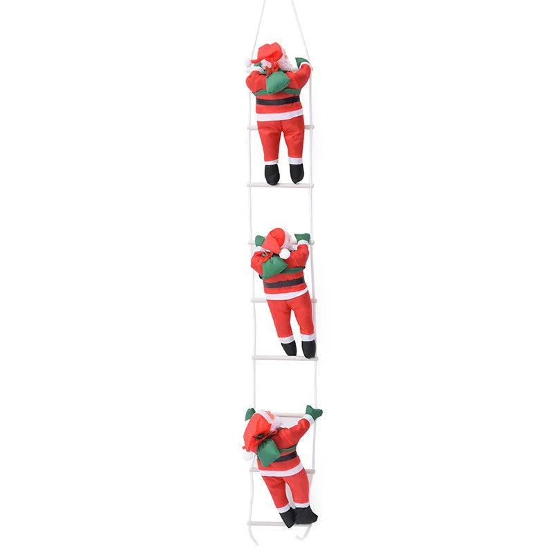 Climbing Santa Decoration 12 Inch Weather-Resistant & Easy-Hang Fixtures