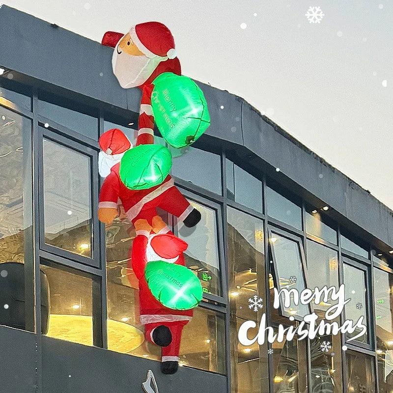 Climbing Santa Decoration LED Lights Indoor & Outdoor