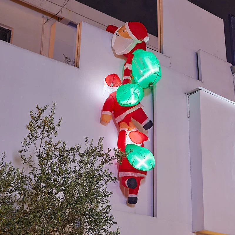 Climbing Santa Decoration LED Lights Indoor & Outdoor