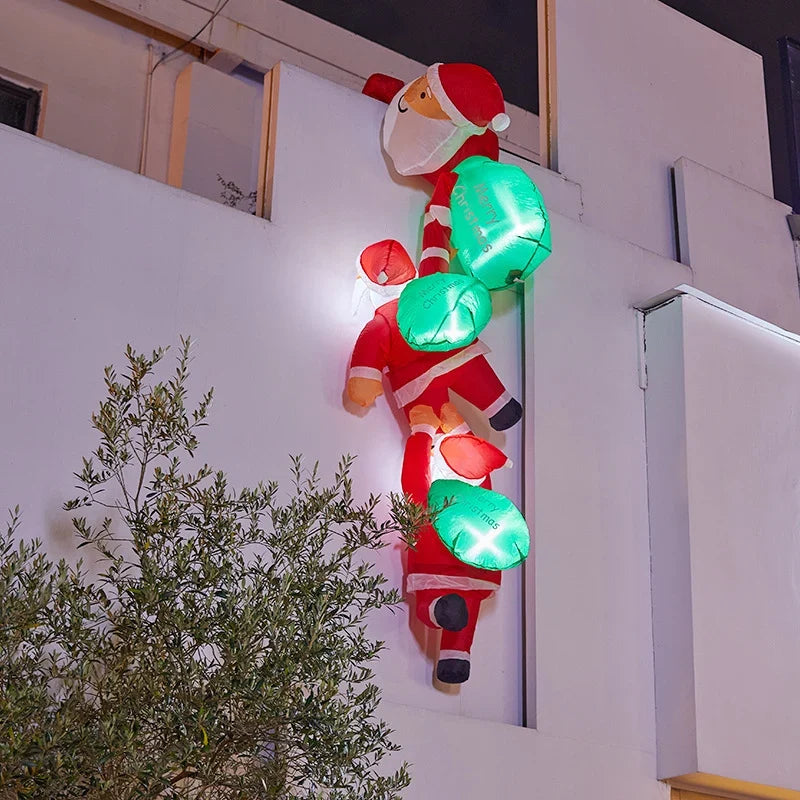 Climbing Santa Decoration LED Lights Indoor & Outdoor