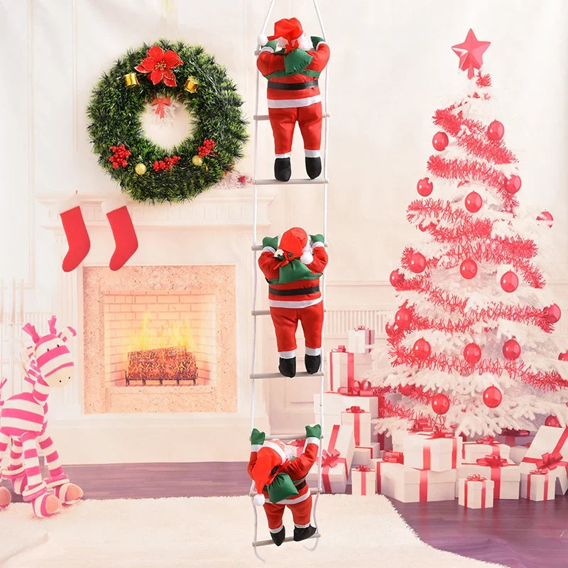 Climbing Santa Figure Weather-Resistant & Easy-To-Hang
