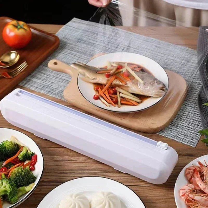 Cling Film Dispenser Integrated Cutter For Film & Foil