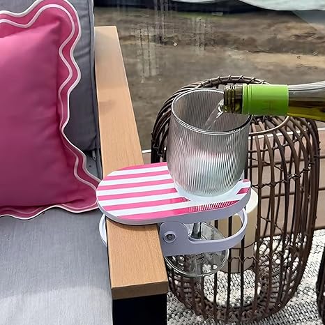 Clip-On Drink Holder Secure Spring Clamp Tool-Free