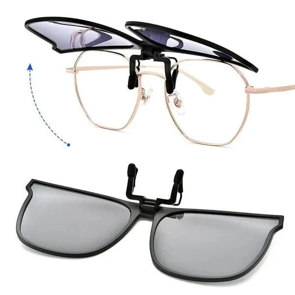 Clip-On Sunglasses Polarized UV400 Foldable Design