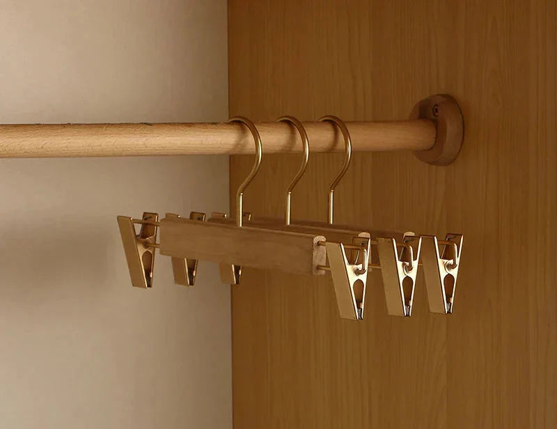 Clothes Hangers Camphor Wood Wide Shoulder Set of 2