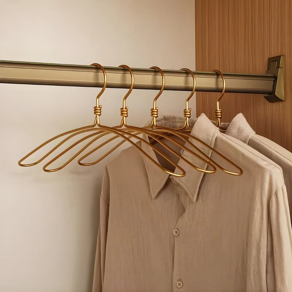 Clothes Hangers Extra-Wide Aluminum Alloy Set of 6