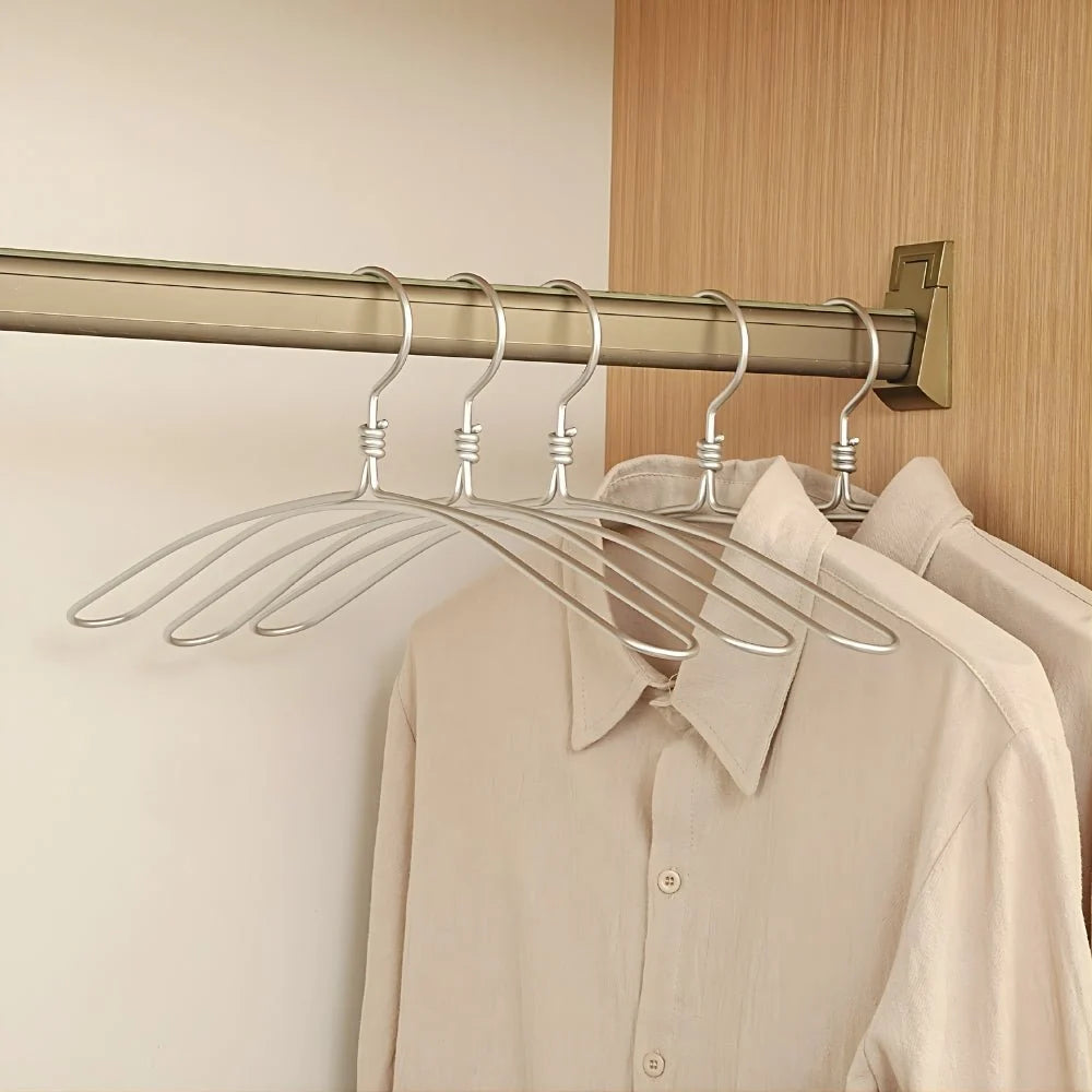 Clothes Hangers Extra-Wide Aluminum Alloy Set of 6
