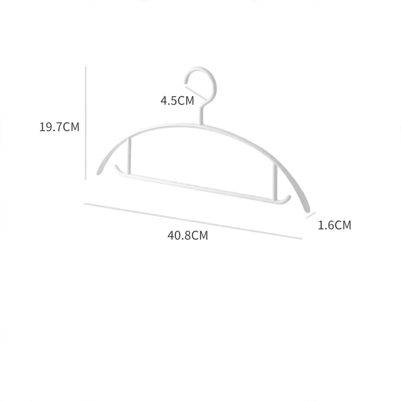 Clothes Hangers Non-Slip Rounded Shoulders Set of 10