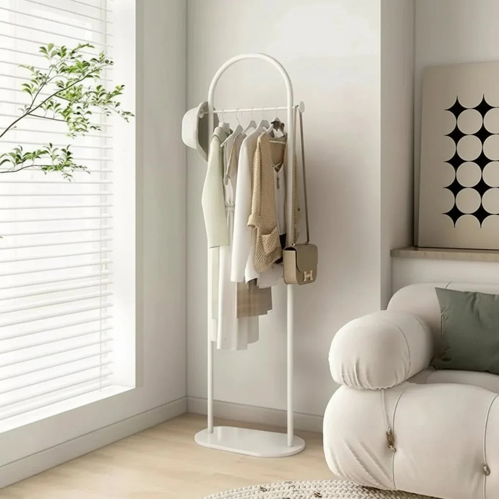 Clothes Rack Freestanding Metal Gold Finish