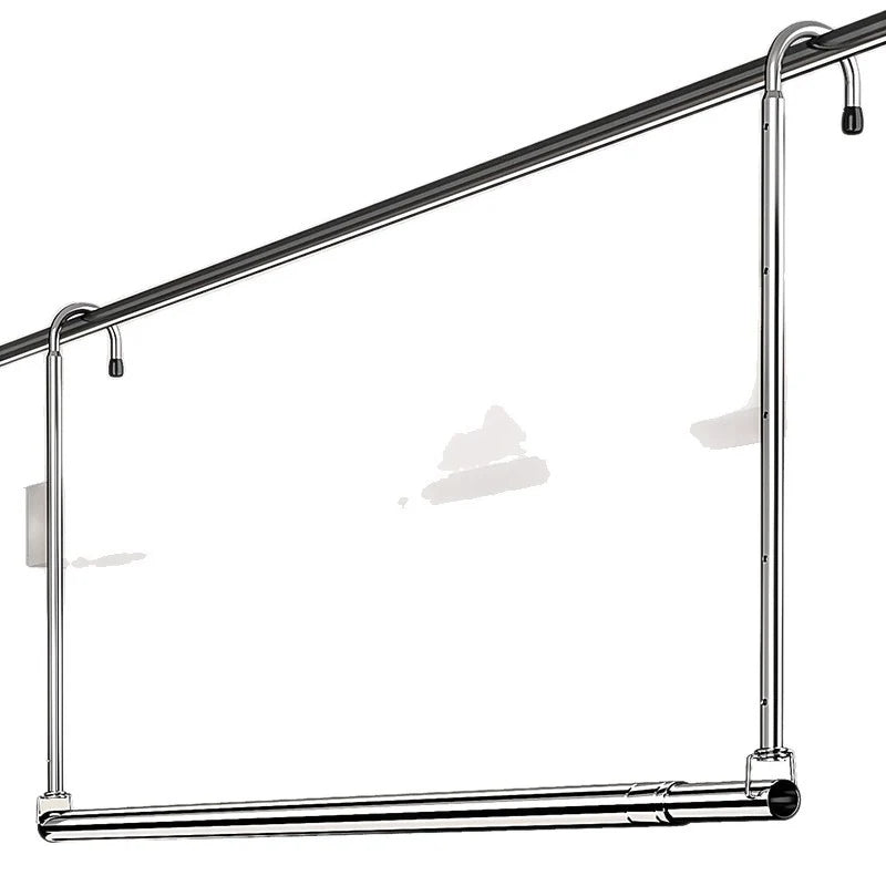 Clothesline Retractable Stainless Steel Space-Saving