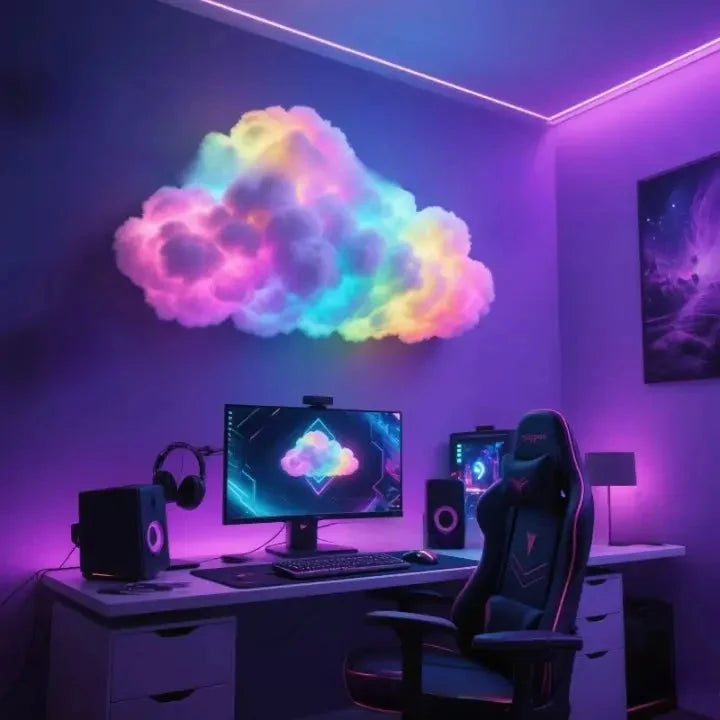 Cloud Mood Lamp App-Controlled RGB Customizable Shape